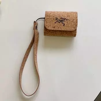 Generation Pro Wireless Bluetooth Headset Case Third Generation 1 Applicable to Apple Aipods2 Generation Leather 5 Fifth Generation Fourth Generation Apple Airpods Pro Wood grain-Archaeopteryx