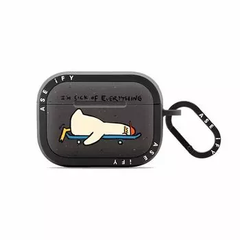 Generation Protective Case Personalized Internet Celebrity Applicable Solid Silicone Wireless Bluetooth Airpods3/Pro Second Generation Earphone Case Apple AirPods 4 10C-FY [lying flat duck] ear shell