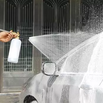 Генератор пены высокого давления с насадкой для снега 1/4 с быстросъемным пенным пистолетом с 5 распылительными насадками для мойки автомобилей высокого давления