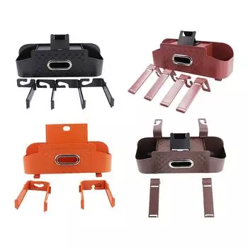 Generic Car Headrest Back Seat Organizer Easy Installation with Phone Holder чёрный