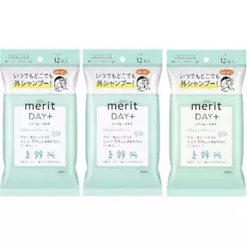 GENERIC Merit Day Plus Dry Shampoo Sheet Белый Зеленый 12 листов 3 шт., Один размер, 3 шт.