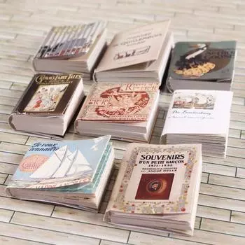 Гениальная книга для кукольного домика ручной работы, милый креатив A