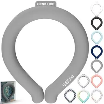 Genki 2023 Отличное 24-градусное замораживающее охлаждающее кольцо для шеи Охлаждающее кольцо для шеи Охлаждающие товары для шеи Охлаждающие товары для взрослых и детей