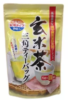 Genmaicha triangular tea bag