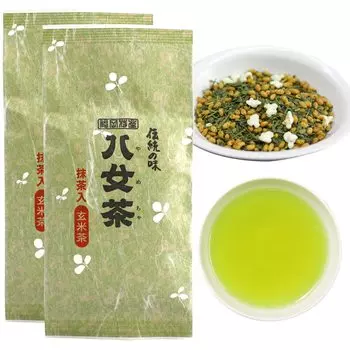 Генмайча с матча Чайные листья Ямэ чай 100 г x 2 пакетика набор Чай Ивасакиен Сэйча Кюсю Фукуока Чай Ямэ Коричневый рис Матча Генмайча с матча 100%