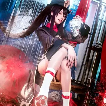 Genshin Косплей Куруми Косплей Костюм Ризуки Юкихару Байка Genshin Косплей Genshin Impact Футао Косплей Одзёдо Холл Мастер Футао Хиганчо Глава