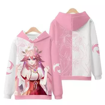 Genshin Impact 3D Print Hoodies Men Women Game Streetwear Fashion Pullover Harajuku Cosplay Cool Hoodie Unisex Clothing L