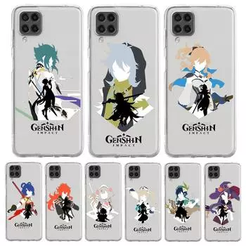 Genshin Impact аниме для Samsung Galaxy A51 прозрачный чехол для телефона A71 A21S A12 A11 A31 A52 A41 A32 A23 A33 A53 A73 A03S A13 5G чехол Samsung A03s