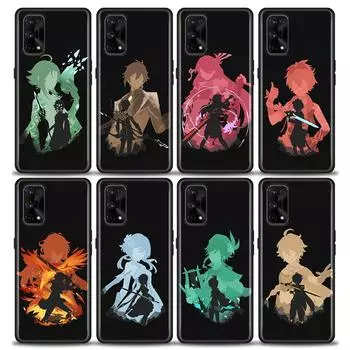 Genshin Impact аниме игровой чехол для телефона для Oppo Realme 8i 8 9 7 6 5 Pro 9i 7i 5i 6i XT 5G чехлы мягкий силиконовый чехол Realme 8Pro Realme 5(5i 5s 6i)