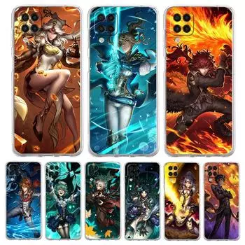 Genshin Impact Art Прохладный прозрачный чехол для телефона Samsung Galaxy A51 A71 A21S A12 A11 A31 A41 A52S A32 A01 A03S A13 A22 5G Мягкий чехол Samsung A01