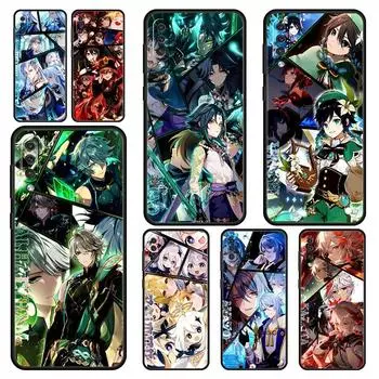 Genshin impact ayato wanderer чехол для Samsung A24 A12 A14 A32 A50 A70 A20E A20S A10S A22 A30 A40 A34 A54 A42 A52 5G A04s крышка Samsung A52 5G