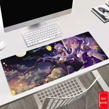 Genshin Impact Большой аниме игровой коврик для мыши для стола