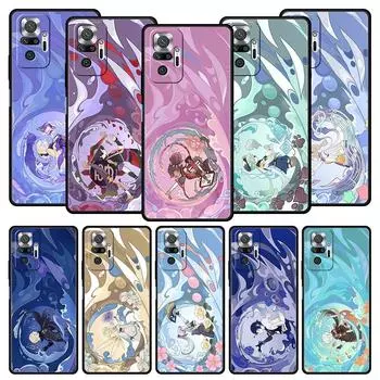 Genshin Impact Cartoon Logo для Xiaomi Redmi Note 12 Чехол для телефона 10C 10 11 9 8 Pro Plus 9S 7 8T 9T 9A 8A 9C K50 K40 Игровой чехол Redmi Note 11
