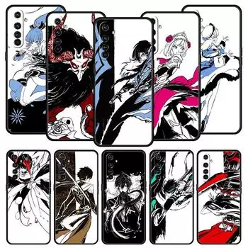 Genshin impact черный и белый для Realme 9i роскошный чехол для телефона 9 8 5G GT2 7 6 Pro Plus 8i C21 C3 C11 C25 черный силиконовый чехол Realme C3