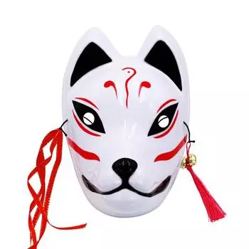 Genshin Impact Cherry Blossom Face Mask Большие срывающиеся цветы Cos Шелкография Вечеринки Бары Лиса Хэллоуин Костюм Реквизит