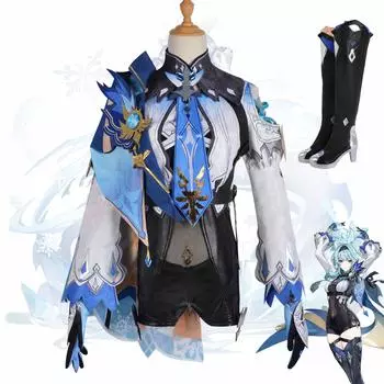 Genshin Impact Cos Костюм Юла Лоуренс Аристократ Ура Ура Ура Косплей Королевская сестра Игровая анимация Аниме Костюм one size