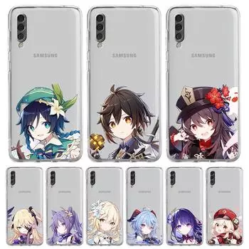 Genshin Impact Game для Samsung A34 A54 A42 A14 A12 5G чехол для телефона A50 A70 A52 A72 A30 A40 A10s A20e A20s A02s A22 A32 A04 чехол Samsung A12