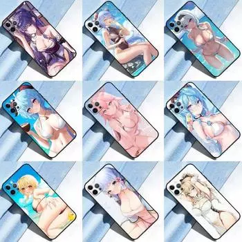 Genshin Impact Hentai сексуальный чехол для телефона для iPhone 14 Pro Max XS X XR, чехол для iPhone 13 12 Mini 11 Pro Max 7 8 Plus iPhone 6 6s