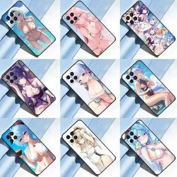 Genshin Impact хентай сексуальный чехол для Honor X7 X8 X9 50 70 чехол для Huawei P40 Lite P50 P30 P20 Pro Nova 5T P Smart Z Cover Huawei P20