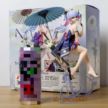 Genshin Impact Камисато Аяка ПВХ фигурка модель статуэтка в коробке игрушка кукла подарок as the picture shown