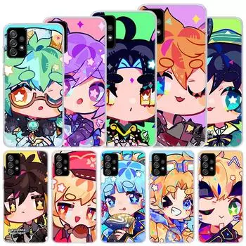 Genshin Impact милый мягкий чехол со звездными глазами для Samsung Galaxy A51 A71 A50 A70 A21S чехол для телефона A30 A20E A10 A31 A41 A6 A7 A8 A9 She Samsung A71