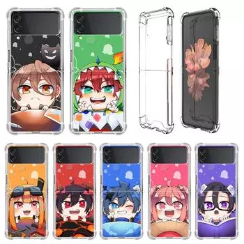 Genshin Impact милый роскошный чехол для Samsung Galaxy Z Flip 3 4 5g Funda Z Flip3 прозрачный ПК жесткий противоударный чехол для телефона Samsung Z Flip 5G