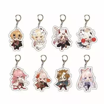 Genshin Impact Project персонаж путешественник Венди Ди Пирог Монбарбара Диа Ин Якели Брелок Подвеска