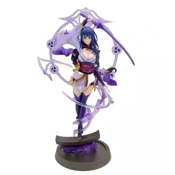 Genshin Impact Raiden Shogun Аниме Фигурка ПВХ Коллекционная модель игрушки куклы 10,6 '