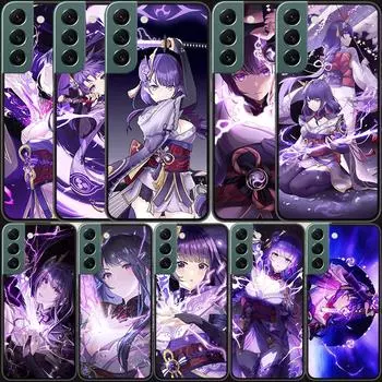 Genshin Impact Raiden Shogun Clear Phone Case For Samsung Galaxy A12 A22 A32 A42 A52 A72 A54 A34 A24 A14 A73 A53 A33 A23 A13 5G Samsung A23