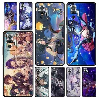 Genshin Impact Роскошный чехол для телефона Xiaomi Redmi Note 12 11 10 Pro Plus 9S 9 8 7 9T 8T 9C 9A 5G K40 игровой мягкий силиконовый чехол Redmi Note 10Pro