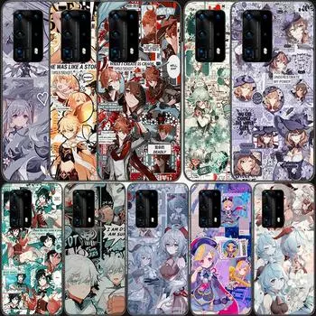 Genshin impacto аниме мягкий прозрачный чехол для телефона Huawei P30 Lite P10 P20 P40 P50 Pro Mate 40 Pro 30 20 10 Lite чехол силиконовый Huawei P30