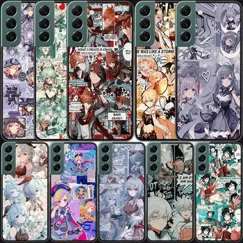 Genshin impacto аниме телефон для Samsung Galaxy Note 20 Ultra 10 Lite 9 8 M11 M12 M21 M30S M31S M32 M51 M52 чехол J8 J6 J4 Plus M6 Samsung Note 8