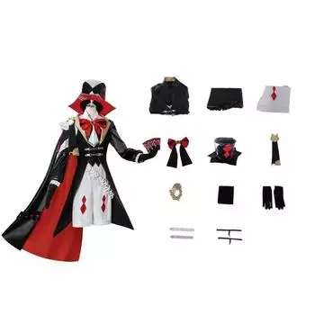 Genshin Lynette Impact Lyney Cosplay Costume Set Anime Role Play Clothing Girl Lynette,XS