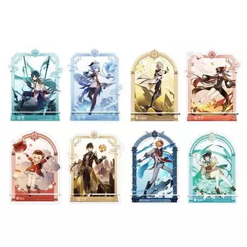 Genshin Official Goods Подставка для смартфона Подставка для фото Акриловая подставка Genshin (Глина Spark Knight)