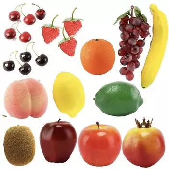 gentillesse Food Sample Fruit Authentic Offering Offering Play House Store Interior Decoration Store Decoration Store Decoration Set of 15