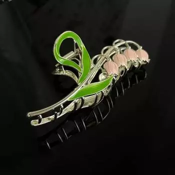 Gentle Temperament, Bell Orchid Style Hair Clip, Large Shark Hair Clip, Fixed Hairstyle Hair Accessory For Hair Styling Tools