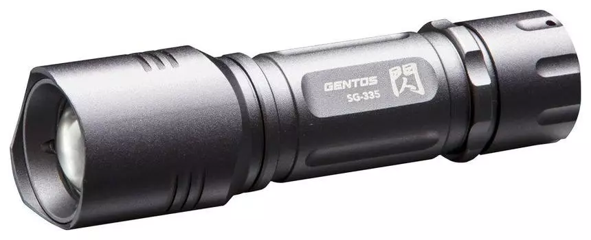 GENTOS LED Flashlight 200 lighting 5 Flash 335 Compliant with ANSI standards [Brightness lumens/Practical hours/Splash proof] SG-335