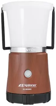 GENTOS LED Lantern Rechargeable Battery 1000 Lumens Color Stepless Dimming Explorer Brown Wood Grain Camping AA/AA/AAA/Special White/Daylight