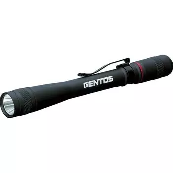 GENTOS Светодиодный фонарик-ручка 100 освещения 10 применений 2 батарейки ААА Черный Соответствует стандартам ANSI [Яркость люмен/Практическое время работы] AP-100BK чёрный