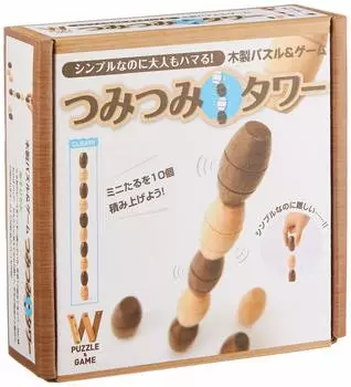 Gentosha Wooden Puzzle Game Tsumitsumi Tower &