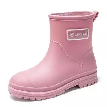 Genuine British women s rain shoes fashionable women s wading shoes thickened non-slip waterproof rubber shoes trendy overshoes water shoes 36