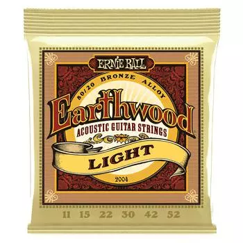 [Genuine] ERNIE BALL 2004 Acoustic Guitar Strings (11-52) EARTHWOOD 8020 BRONZE LIGHT