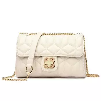 Genuine Goods Black Best Selling Classy Women s Leather Messenger Bag Creamy-white -8