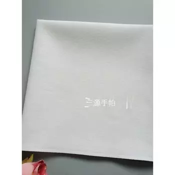 Genuine Goods Cotton Linen Fabric Handkerchief Ladies Men Handkerchief Embroider Hand Painted Tie-Dye Multi-Purpose Square Scarf Minimalist Pure White Size about 32X32cm(Drifting Color)