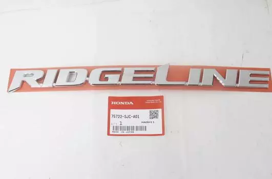 Genuine HONDA RIDGELINE Rear Tailgate Nameplate Badge Emblem 75722-S