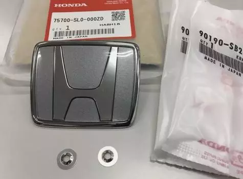 GENUINE HONDA White Pearl Front Emblem & Nut ACURA NSX NA1 NA2 NH545P Neutron