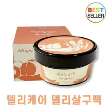 Genuine I Deli Care Apricot Pack II Apricot Pore Pack Sebum Removal Pack II Wash-Off Pack + Sample Free, 1 piece, 1 box