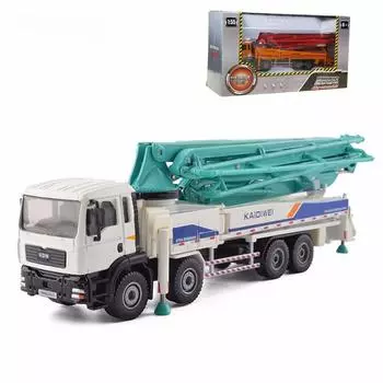 Genuine KDW 1:55 Alloy Concrete Cement Pump Truck Model 625025 Toy