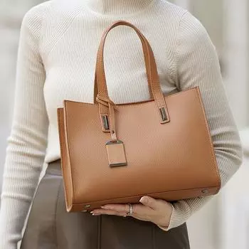 Сумка из натуральной кожи для женщин настоящая ручной работы тоут сумки через плечо оригинальная деловая специальная