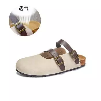 Genuine leather bag head slippers women s 2025 summer new thick-soled heightening casual women s shoes fashion versatile outer wear cool slippers 35